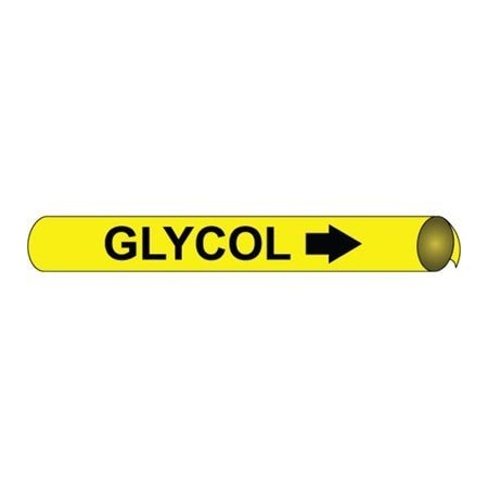 Pipemarker Strap-On,Glycol B/Y,Fits 8